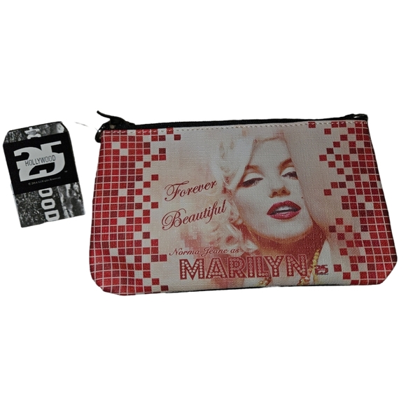 25 Hollywood Handbags - NWT 25 Hollywood Marilyn Monroe Vegan Leather Makeup Bag